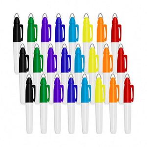 Hot Sales Fine Point <b>Custom</b> Non Toxic Mini Permanent Marker Pen Set With <b>Keychain</b> - Product Image 1