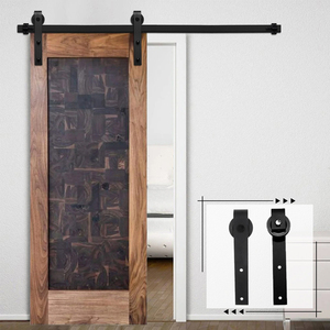<span class=keywords><strong>Rail</strong></span> de suspension en acier au carbone noir de haute qualité pour <span class=keywords><strong>porte</strong></span> <span class=keywords><strong>coulissante</strong></span> de grange, design moderne, garantie de 2 ans - Product Image 1