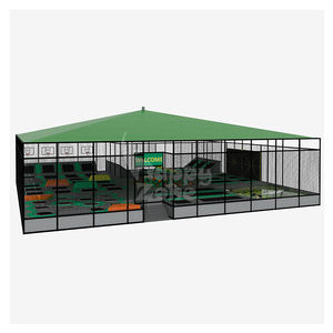 <span class=keywords><strong>Parc</strong></span> de trampolines extérieur pour enfants le plus vendu avec toit, <span class=keywords><strong>prix</strong></span> d'usine, équipement commercial d'occasion pour parcs et loisirs - Product Image 1
