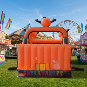 Parcours d'obstacles gonflable commercial en forme de citrouille pour Halloween, course de défi gonflable, aire de jeux extérieure pour événements et location commerciale - Product Image 4