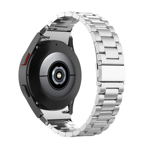 Correa de Reloj Inteligente para <span class=keywords><strong>Samsung</strong></span> Galaxy Watch 7 6, Correa de Metal de Acero Inoxidable, Diseño de Tres Cuentas, Ajuste Perfecto Sin Espacios - Product Image 4