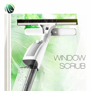 Limpador de janela de azulejos, para casa, limpador de janela de borracha de silicone, com spray, venda quente
