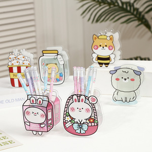 Support à Stylos Contenant Mignon Dessin Animé Personnalisé Porte-Crayons en Acrylique Anime Bureau Logo Personnalisé Kawaii Support à Stylos en Plastique avec Cadre <span class=keywords><strong>Photo</strong></span> - Product Image 1