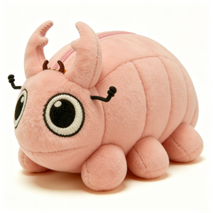 Estuche de Lápices y Bolsa con Cremallera de Peluche de Escarabajo Personalizado, Bolsa de Maquillaje de Insecto Rellena, Bolsa de Almacenamiento de Insectos con Relleno de Algodón PP, Unisex para Halloween - Product Image 2