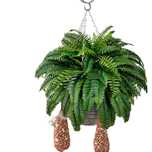 Feto di Boston Artificiale per Ufficio, Patio, Soggiorno, Portico, Finestra, Decorazione Rustica - Pianta Finta in Plastica - Product Image 4