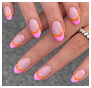 Vente en gros <span class=keywords><strong>faux</strong></span> ongles courts en acrylique fini gel Uv French Nails Tips Press On Nails Réutilisable fait à la main - Product Image 1