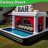 Barre gonflable de piscine de Lilytoys barre gonflable de piscine d'explosion de maison de pub pour la partie