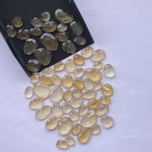 Jewel Creation - Rodajas de Citrino Natural de 10 mm y 16 mm, Corte Rosa, Certificación IGI, Color Amarillo Naranja, para Joyería, Venta al por Mayor - Product Image 2