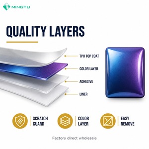 Film de protection de peinture (PPF) en TPU couleur 1,52*3M avec garantie de 10 ans, film vinyle pour enveloppement de voiture, film de changement de couleur pour carrosserie complète, film vinyle pour enveloppement de voiture - Product Image 5