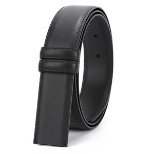 Herenriem van saffiano-koeienleer, dubbelzijdig, zonder gesp, goede vervanging - Product Image 6