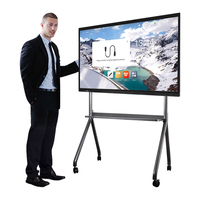 Tableau blanc interactif MTK9679 65 pouces 4 + 32 Go de détection d'air Smart Boards