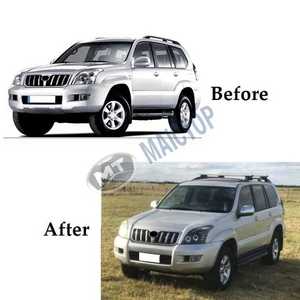 Suitable for Toyota Prado FJ150 headlights (2003-2009 models) with <b>projector</b> lenses and daytime running <b>lights</b> for modification. - Product Image 2