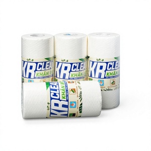 Paños de Cocina Ecológicos Multiusos de 1 Capa, 100 Hojas, Paño de Limpieza Reutilizable Blanco No Tejido para Cocina, Baño, Ventanas de Automóviles - Product Image 1