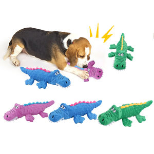 Fabriek Custom Groothandel Octopus Vorm Gevulde Piepende Onstructuurbare Hond Speelgoed Pluche Trein Intelligentie Kies Hond Kauw Speelgoed - Product Image 1