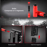 Seri Pistol 14004 The Desert Eagle Pistol blok senjata Pistol pendidikan DIY batu bata mainan anak laki-laki hadiah blok bangunan Set mainan