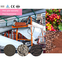 Ligne de production d'engrais bio-organique automatique WINWORK avec moteur pour les déchets de transformation du café, haute efficacité, capacité de 1 à 22 t/h