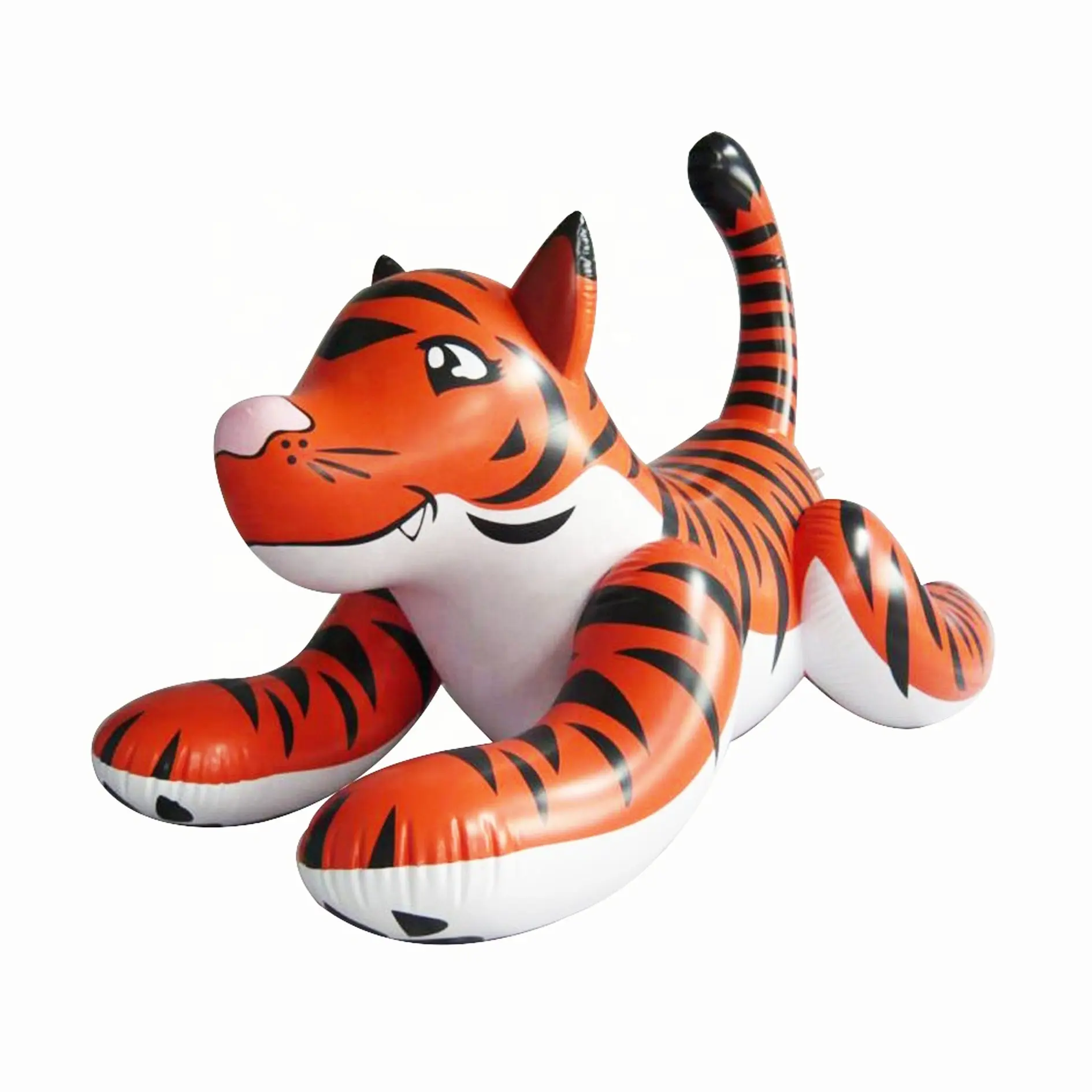 Inflatable टाइगर आउटडोर विज्ञापन अभियान प्रदर्शित करता है inflatable पीवीसी कार्टून पशु बाघ