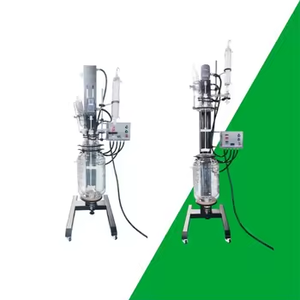 Réacteur industriel automatique 20L en verre gainé Conception personnalisable avec moteur 220V Bouilloire de réaction 200L - Product Image 2
