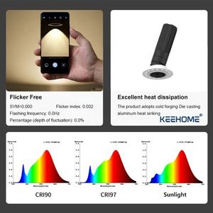 Anti-éblouissement intégré 7w 12w Led Downlight projet moulage sous pression en aluminium encastré plafond COB vers le bas lumière 0-10V gradation <span class=keywords><strong>Spot</strong></span> Light - Product Image 4