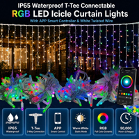 Luces Decorativas para Exteriores con Clasificación IP65, Control de un Solo Punto, Codificadas, para Envolver Árboles, Venta al Por Mayor de Fábrica