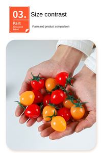 Tomates Cherry de Simulación, Frutas y Verduras Artificiales, Fruta del <span class=keywords><strong>Milenio</strong></span>, Modelo de Tomate Cherry, Decoración, Fotografía - Product Image 6
