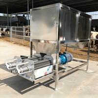 Séparateur solide-liquide à microfiltration à tambour à double unité en acier inoxydable, personnalisé en usine, pour la déshydratation du fumier de porcs et de bovins en ferme