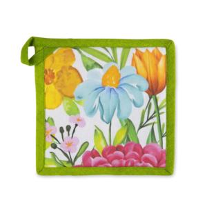 ที่จับหม้อเอ็กเซลซา บลูมมิ่ง คอตตอน 20x20 ซม. หลากสี พร้อมถุงมือกันความร้อน - Product Image 1