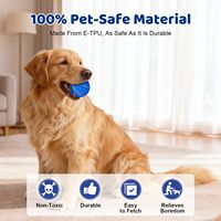 ZMaker Nouveau jouet interactif pour chien, balle intelligente qui bouge et rebondit avec des lumières colorées, jouet automatique pour chien