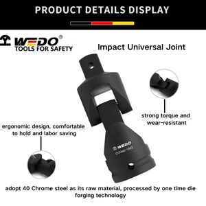 Junta Universal de Impacto WEDO de Cromo Vanadio de 3/4 y 1 Pulgada, Multitamaño, para Reparaciones Pesadas - Product Image 5