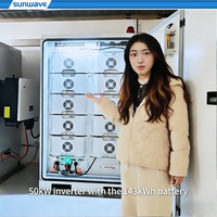 Sistem Penyimpanan Energi Baterai Komersial Industri Bersertifikasi CE IEC 50kW 112kWh Kabinet Penyimpanan Energi Baterai