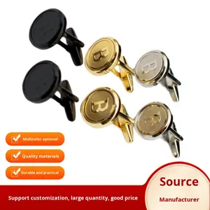 Mancuernillas <span class=keywords><strong>Iniciales</strong></span> <span class=keywords><strong>de</strong></span> Oro para Hombre, Mancuernillas Personalizadas, Mancuernillas <span class=keywords><strong>de</strong></span> Lujo con Letras, Regalo para Novio, Esposo, Padre - Product Image 2