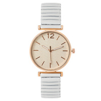 Jam Tangan Wanita Digital Dial Laris Manis untuk Perdagangan Luar Negeri, Tali Elastis, Quartz, Casing Alloy