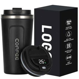 Taza de Viaje Inteligente de Acero Inoxidable con Aislamiento Térmico de 510 ml, Pantalla de Temperatura Digital, Vaso Térmico al Vacío con Tapa - Product Image 1