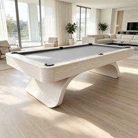 Table de billard de luxe moderne en bois massif, design haut de gamme, 7, 8 ou 9 pieds, pour salle à manger familiale, vente chaude 2026