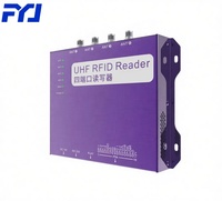 Lecteur RFID UHF fixe 4 ports F-R4L pour la chaîne d'approvisionnement, puissance RF réglable, industriel, longue portée, haute vitesse, entrepôt