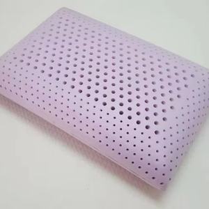 Bantal busa memori infusi Lavender fungsional warna ungu Solid leher penjualan laris - Product Image 6