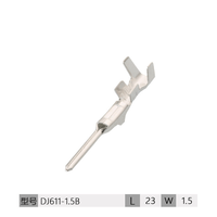 Conector de acoplamiento macho-hembra de 1.5 pines, terminal de conector de cable 282109-1 DJ611-1.5B, pines macho para automoción, 1000 unidades