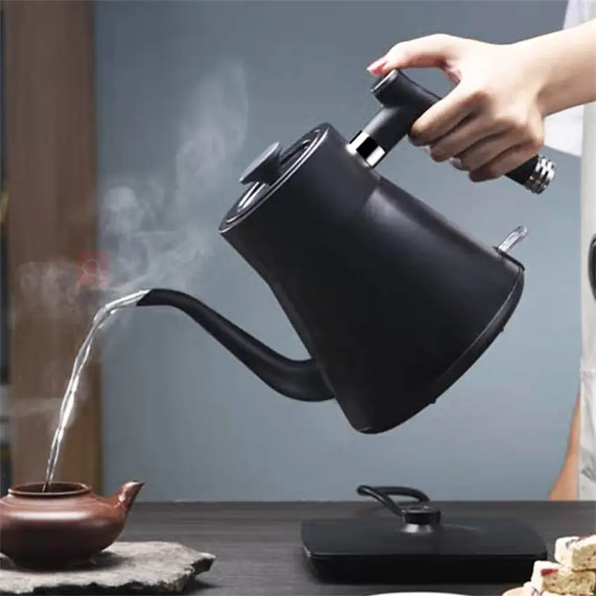 2022 hot sale stainless steel 0.8L kettle electric 220v tea maker hot water coffee pot black electric jug kettle