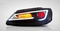 Kit de phares LED de style A5 pour VW Sagitar avec feux de jour LED et clignotants séquentiels dynamiques – Lampe de remplacement