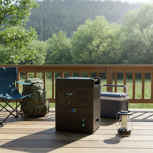 Estação de Energia Portátil com Bateria LiFePO4 de Longa Duração Inquebrável, 4000+ Ciclos, 2048Wh, Onda Senoidal Pura para Uso Externo Duradouro - Product Image 1