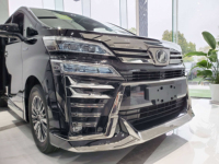 Kit carrosserie de qualité supérieure JingHong pour Toyota Vellfire 2008-2014 Série 20 et 2018-2023 Série 35, pare-chocs, phares LED, calandre