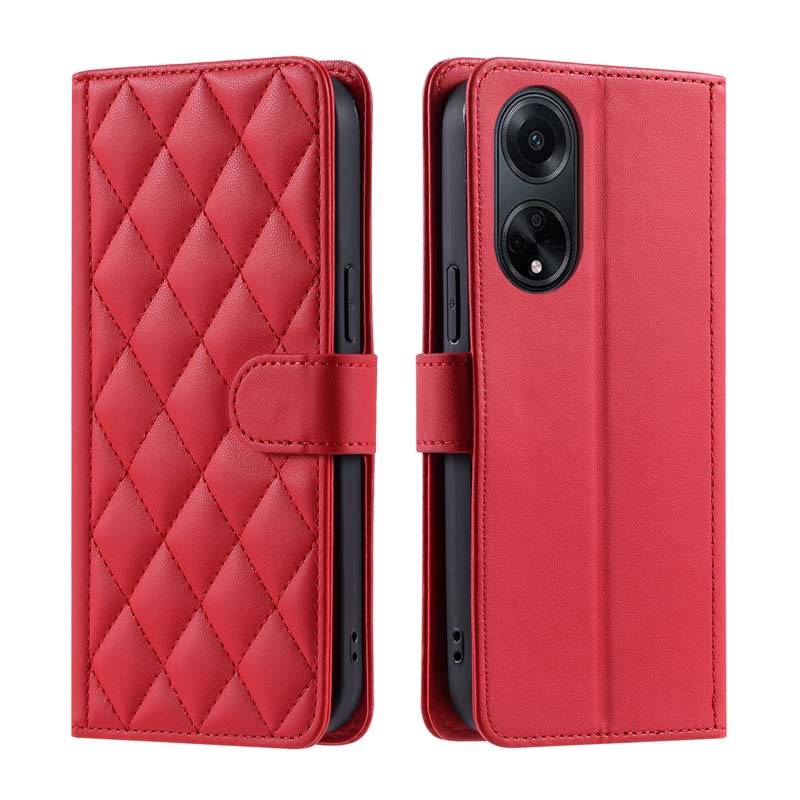 DESSEN Cover per OPPO A98 5G, Custodia Stile Portafoglio in Morbida Pelle PU con Sot per Schede, Chiusura Magnetica e Staffe Bumper Cover Case. Blu