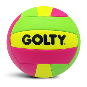 Balón <span class=keywords><strong>de</strong></span> <span class=keywords><strong>Voleibol</strong></span> Infantil Luminoso <span class=keywords><strong>de</strong></span> PVC y Cuero <span class=keywords><strong>GOLTY</strong></span> GVM-1044A, Talla 2, Peso 130-150 g y Circunferencia 400-440 mm - Product Image 2