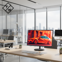 Moniteur LCD large écran de 19 pouces avec ports VGA et HDMI, alimentation 12V CC, écran d'ordinateur pour les applications de productivité en entreprise et au bureau