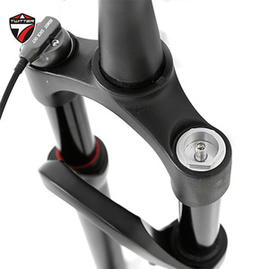 Fourche avant de VTT Twitter 27.5/29 pouces personnalisable couronne en aluminium <span class=keywords><strong>Suspension</strong></span> à pression d'air droite 9mm haute résistance - Product Image 2