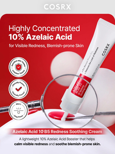 [Pour Afreeca uniquement] [COSRX] Crème apaisante anti-rougeurs à l'acide azélaïque 10 B5 30ml pour le contrôle des imperfections et l'équilibrage du pH de la peau - Product Image 4