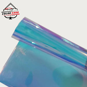 Chamäleon selbst klebende Dekoration Dichroic Rot Blau Holo graphic Rainbow Shopping Mall Handels büro Glasfenster Tönung Film - Product Image 2