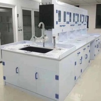Meubles de laboratoire universitaire, table centrale en pp, bonne résistance aux produits chimiques, élégante et propre, plan de travail