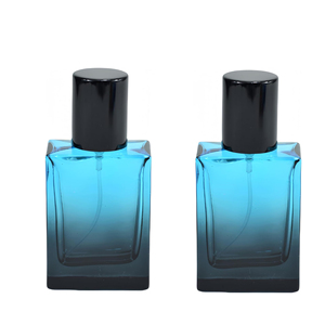 Fancy Luxury <b>Empty</b> 30ml 50ml 100ml Square Shaped Glass Perfume <b>Bottle</b> with Crimp <b>Spray</b> Top Screen Printed - Product Image 1