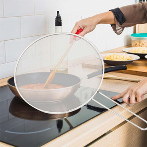Protector Antisalpicaduras de Acero Inoxidable para Cocinar y Freír, Rejilla para Aceite y Grasa, Malla Protectora para Sartenes - Product Image 1